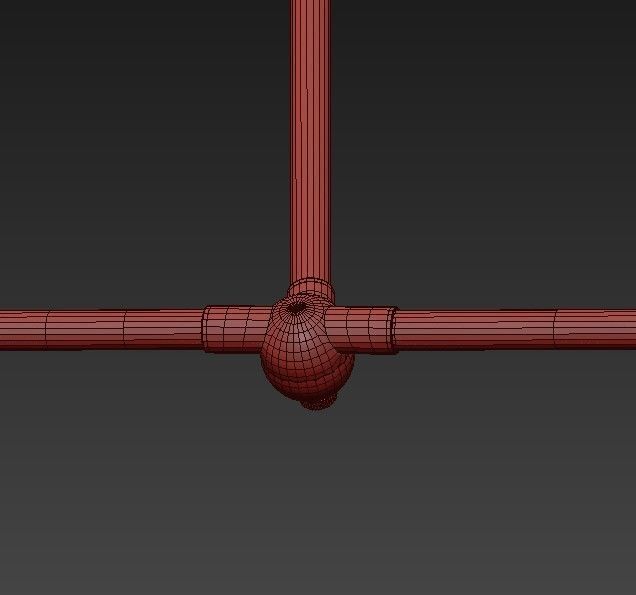 Sorenthia Triple Chandelier by Studio Dunn 3D model_7