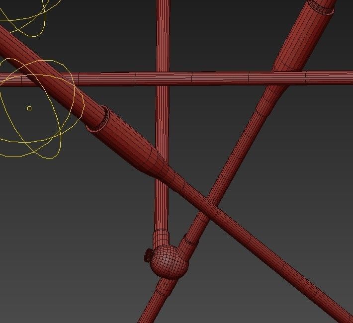 Sorenthia Triple Chandelier by Studio Dunn 3D model_5