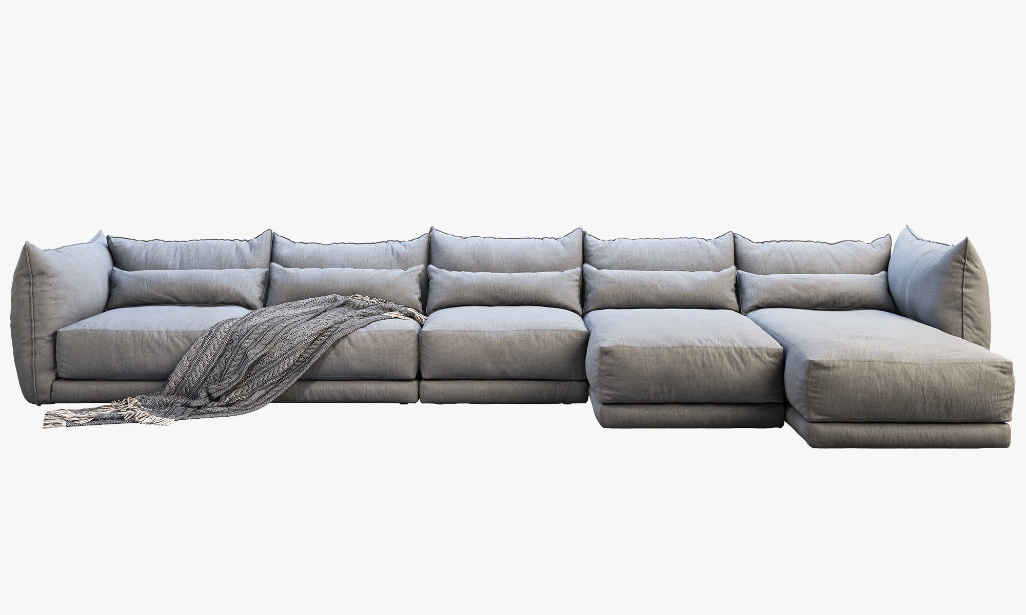Montauk Jane fabric sofa 3D model_1