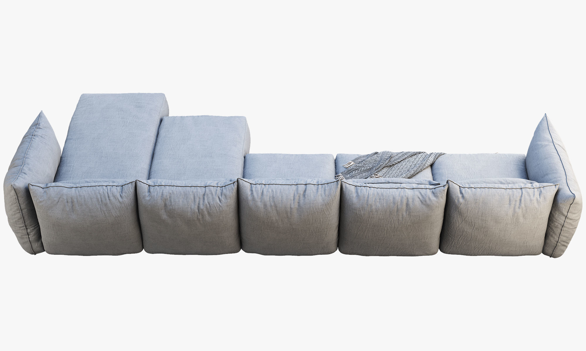Montauk Jane fabric sofa 3D model_14