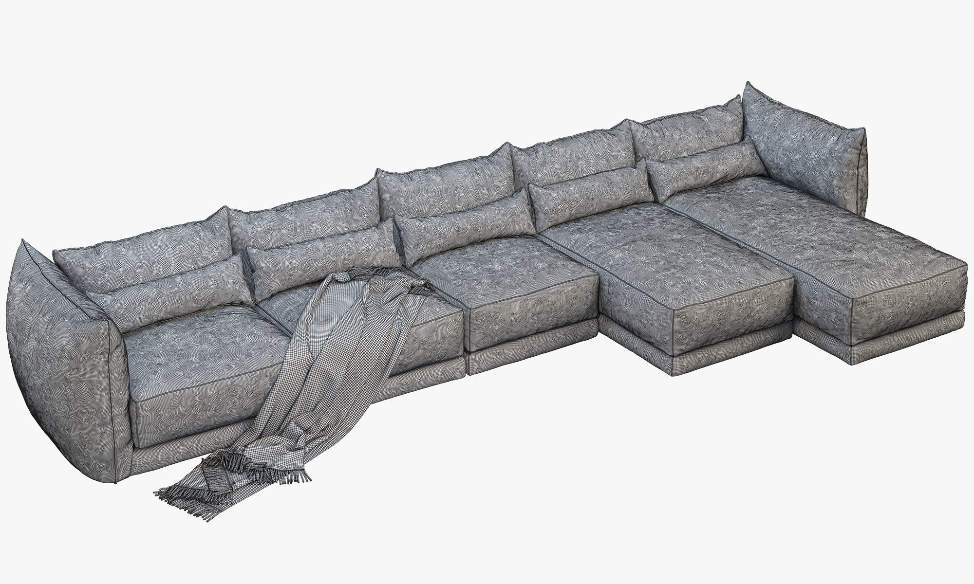 Montauk Jane fabric sofa 3D model_4
