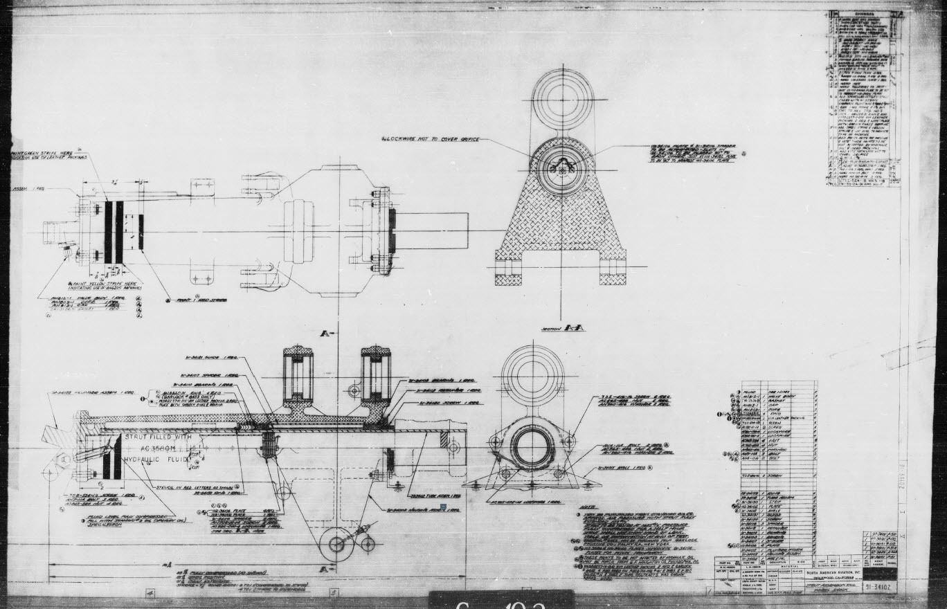 P-51BC and Early D Mustang Tail Wheel Shock Housing Sub Assembly 3D print model_7