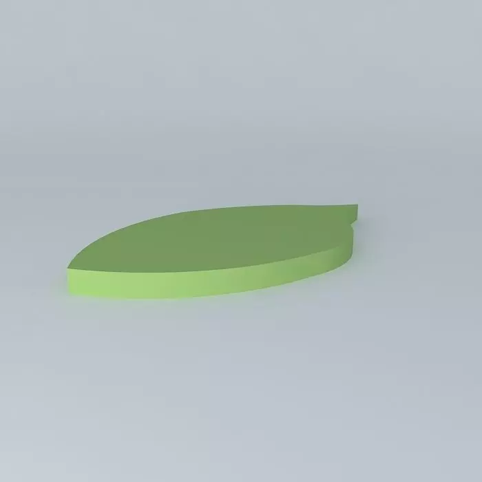Leaf shape platform Free 3D model_0