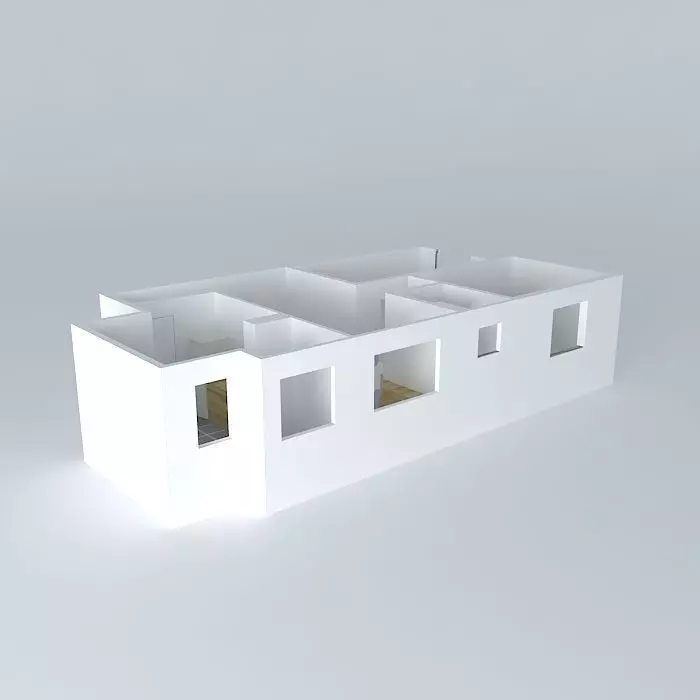 House plan  Free 3D model_0