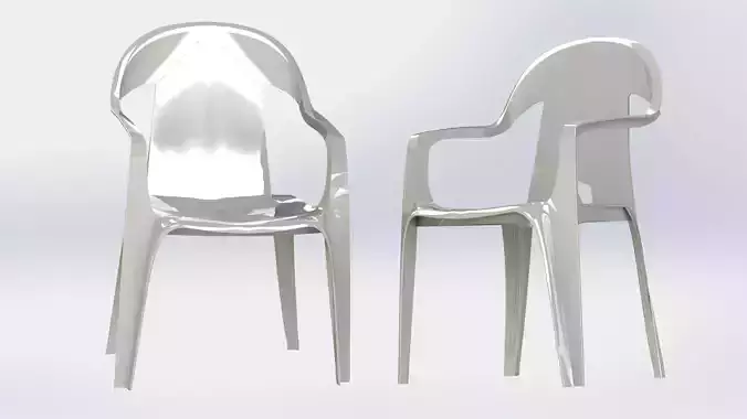 Plastic chair - SolidWorks