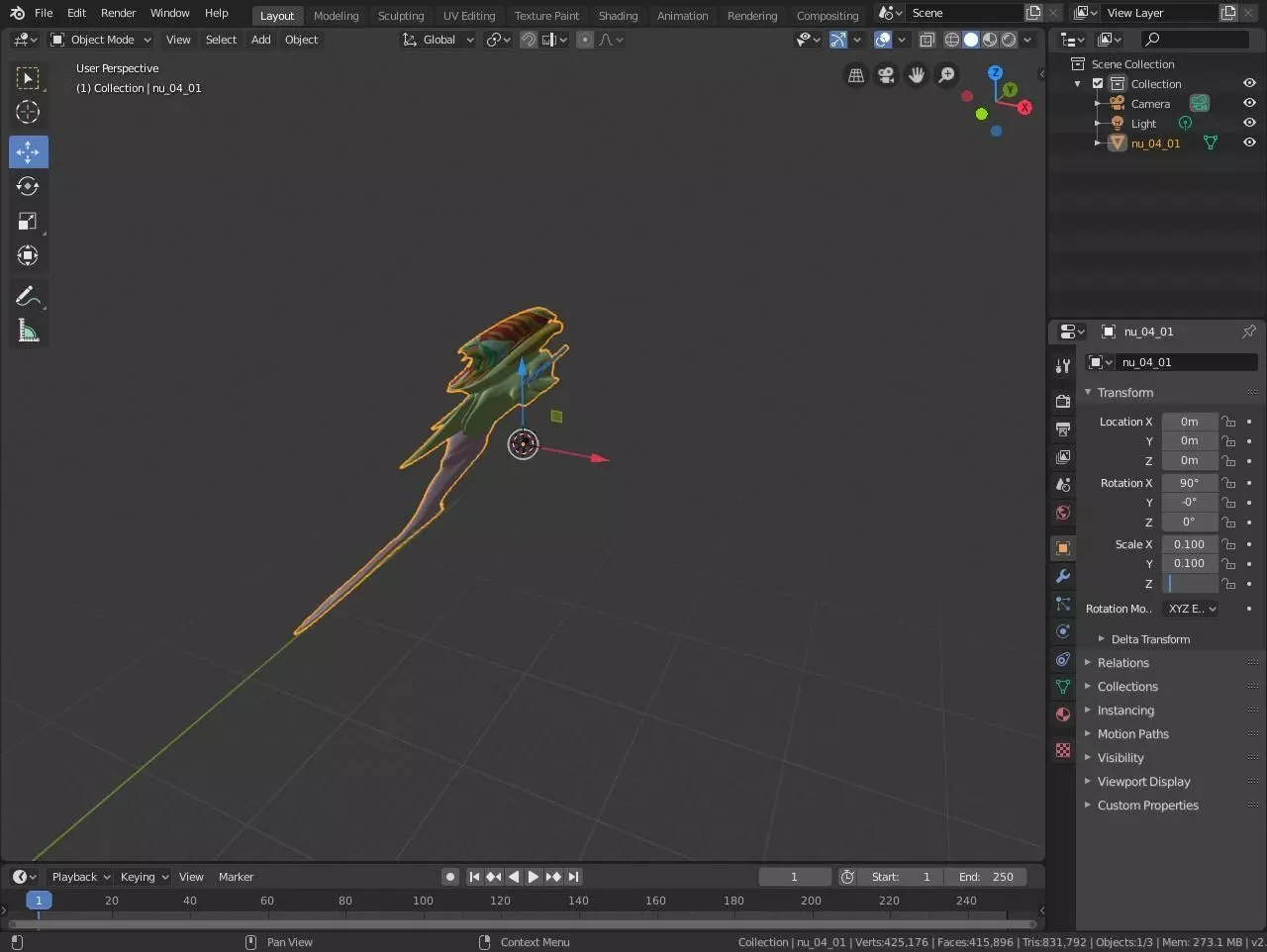 Monsters thing Free 3D model_0