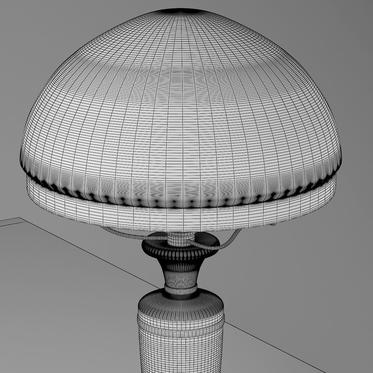 Old lamp 3D model_4