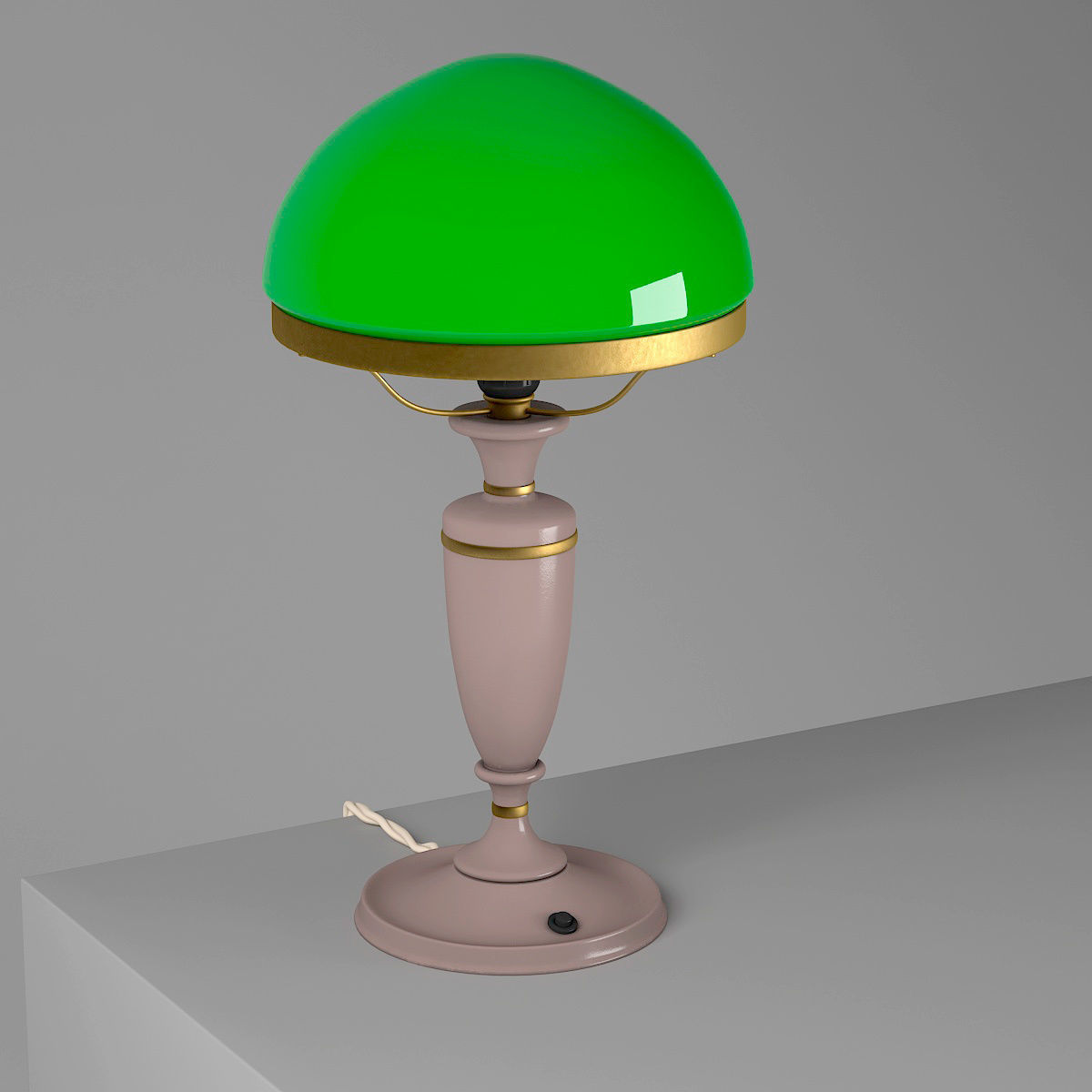 Old lamp 3D model_1