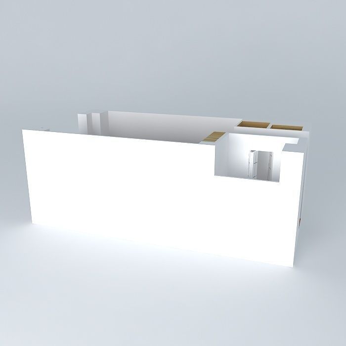 Tiny apartment  Free 3D model_1