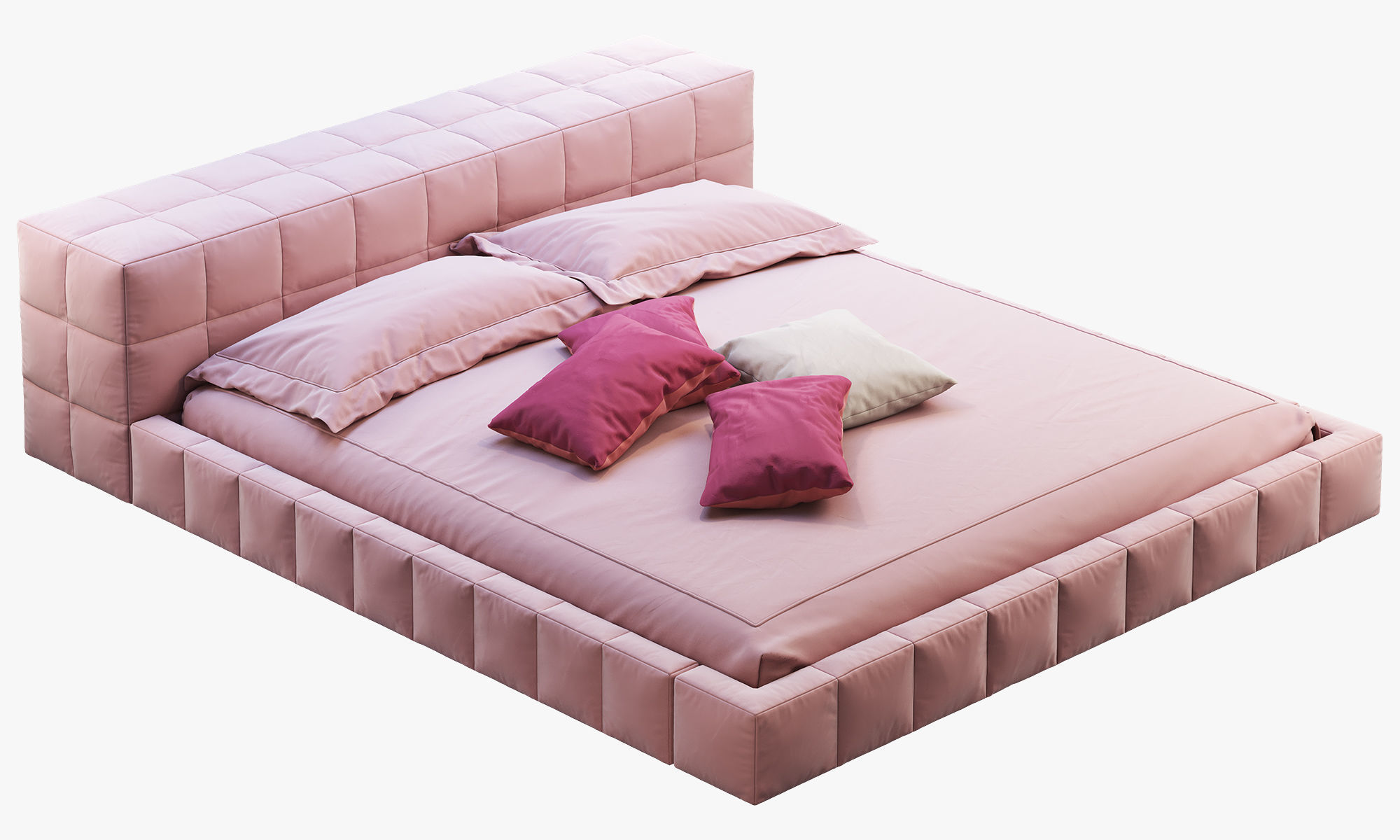 Bonaldo Squaring bed 3D model_3