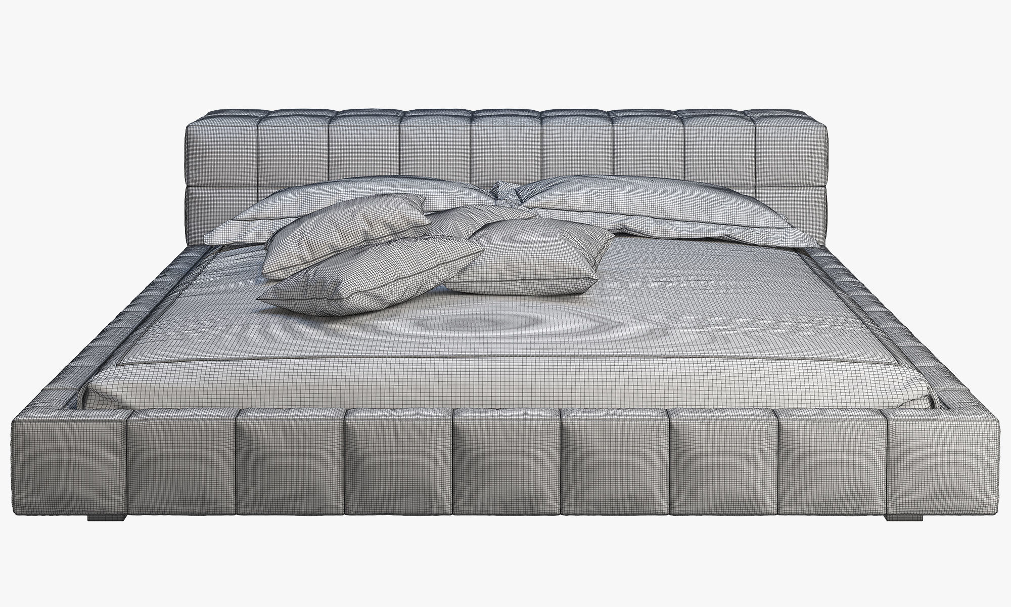 Bonaldo Squaring bed 3D model_10