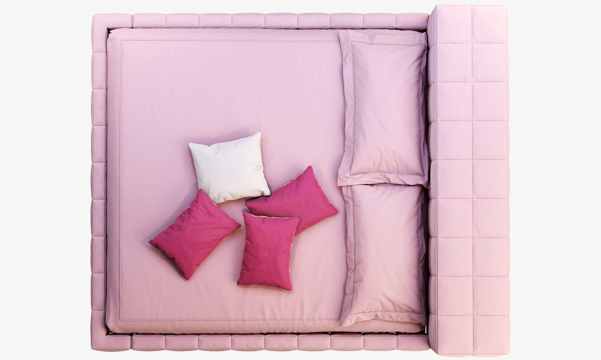 Bonaldo Squaring bed 3D model_8