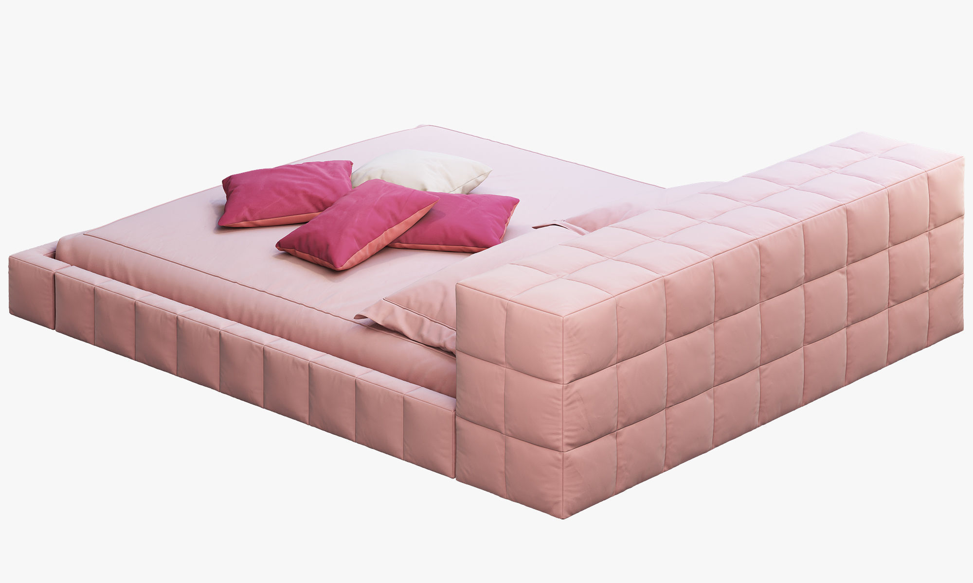 Bonaldo Squaring bed 3D model_9