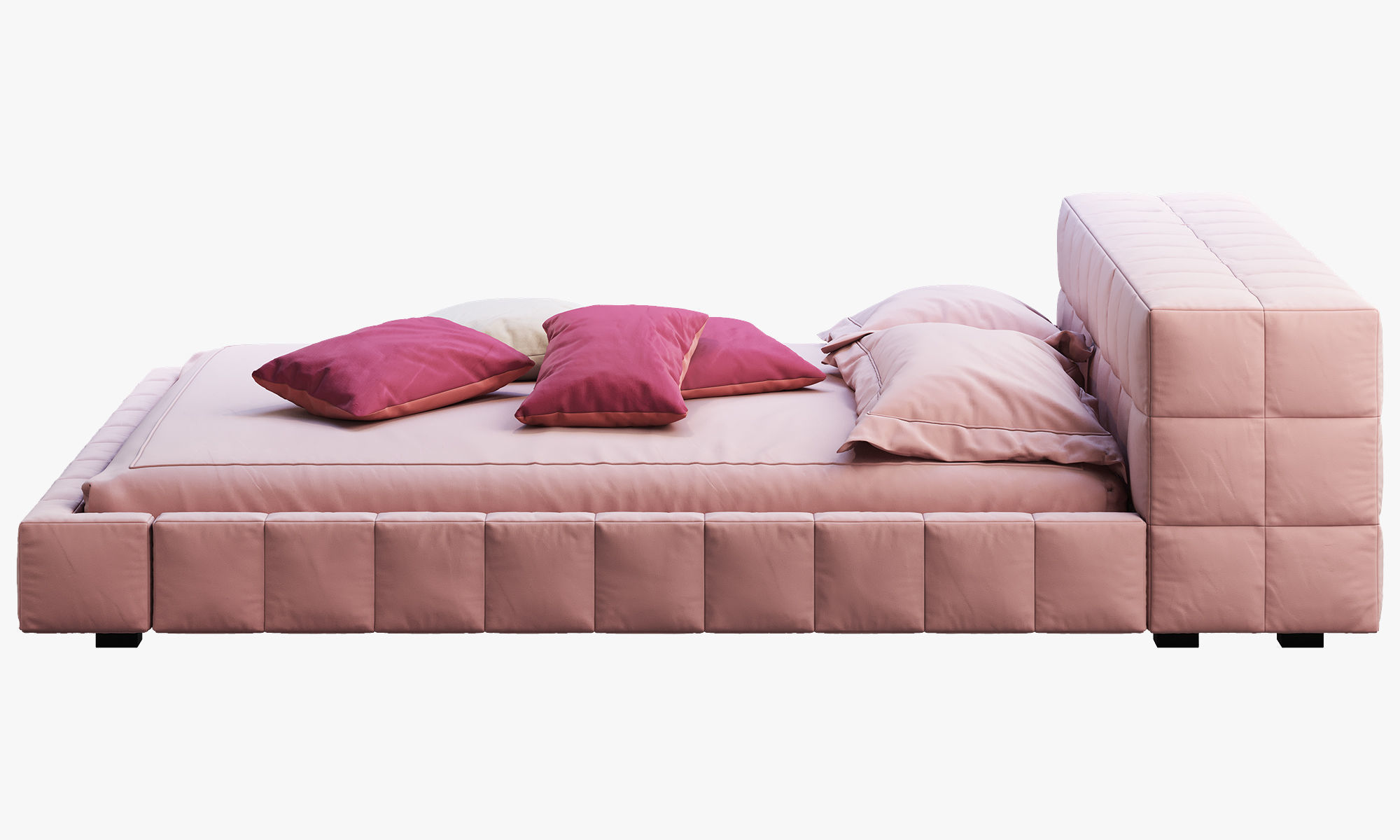 Bonaldo Squaring bed 3D model_6