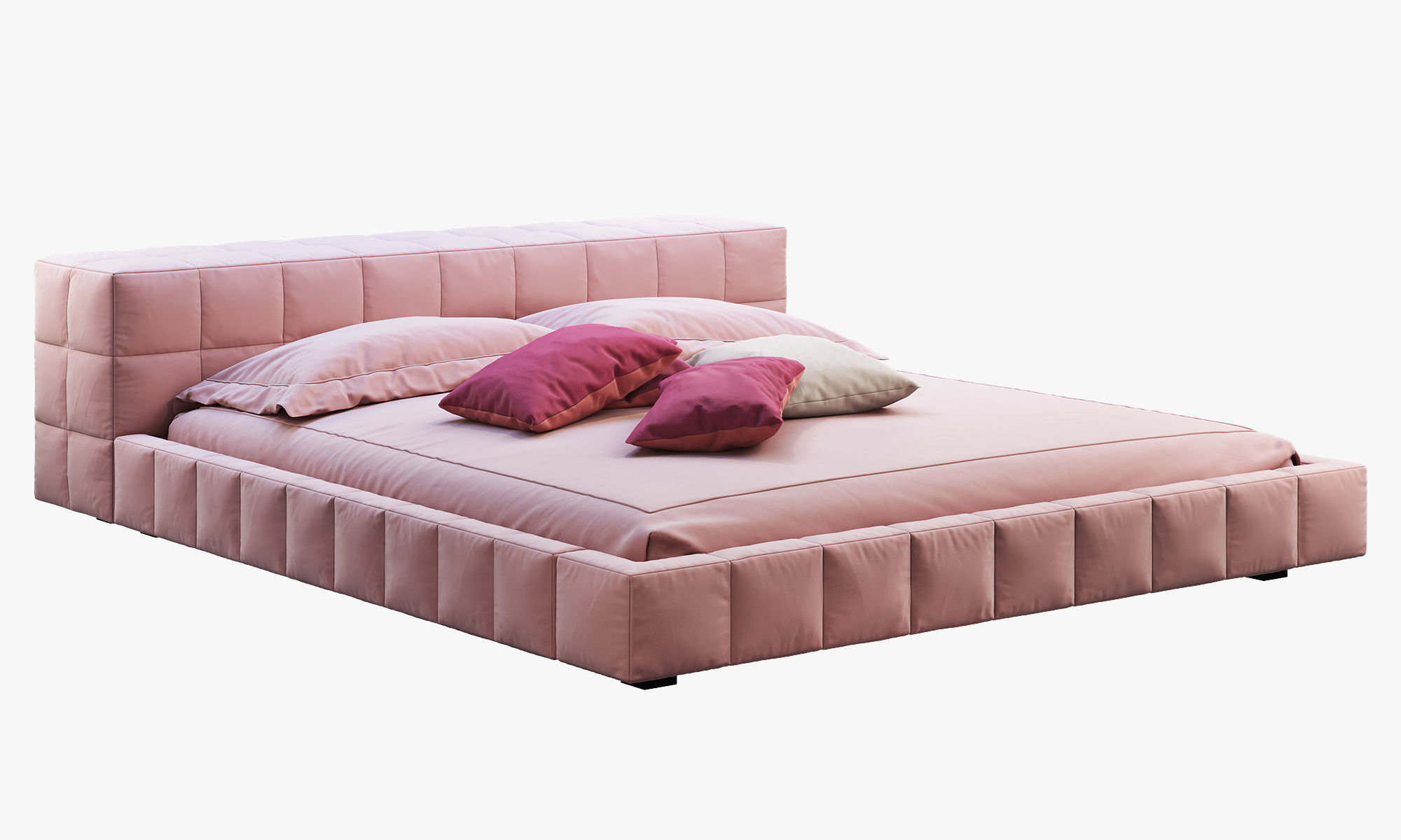 Bonaldo Squaring bed 3D model_1