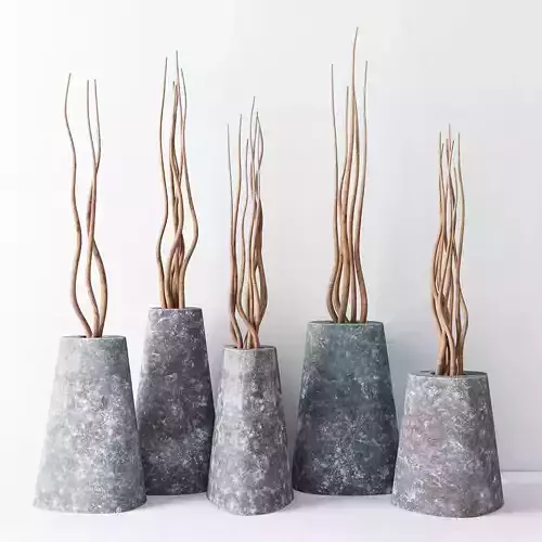 Branch stone vase