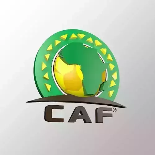 CAF Confederation of African Football 3D LOGO Low-poly 3D model