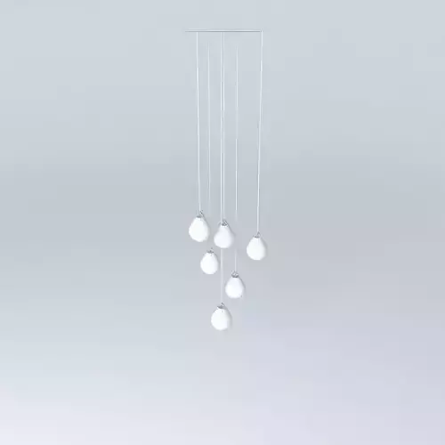 Hanging different height ball lamp