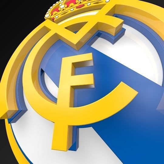 Real Madrid Football Club FC 3D LOGO Low-poly 3D model_1