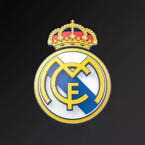 Real Madrid Football Club FC 3D LOGO Low-poly 3D model