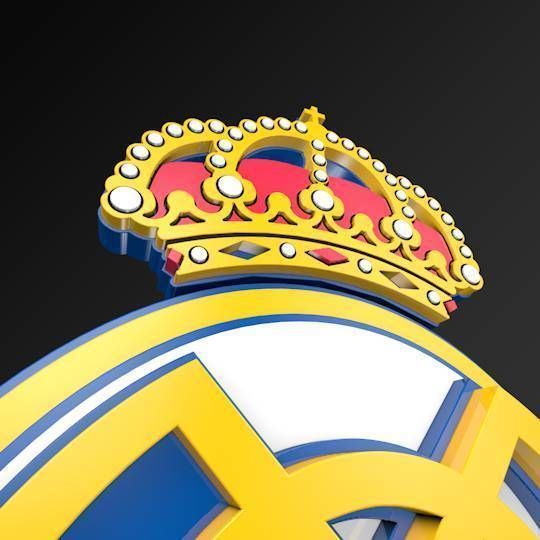Real Madrid Football Club FC 3D LOGO Low-poly 3D model_2
