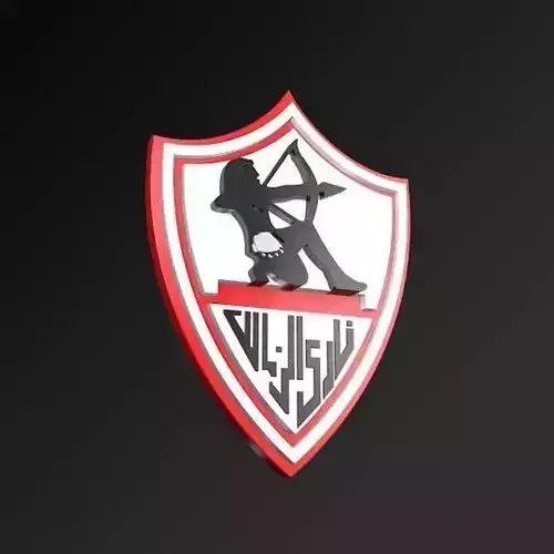Zamalek SC Egyption Football Club FC 3D LOGO
