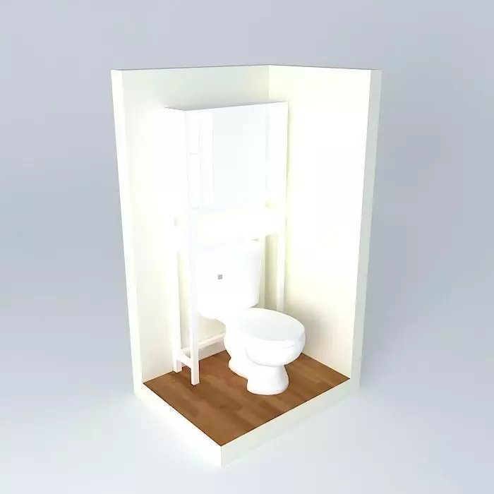 bathroom shelf under sanitary Free 3D model