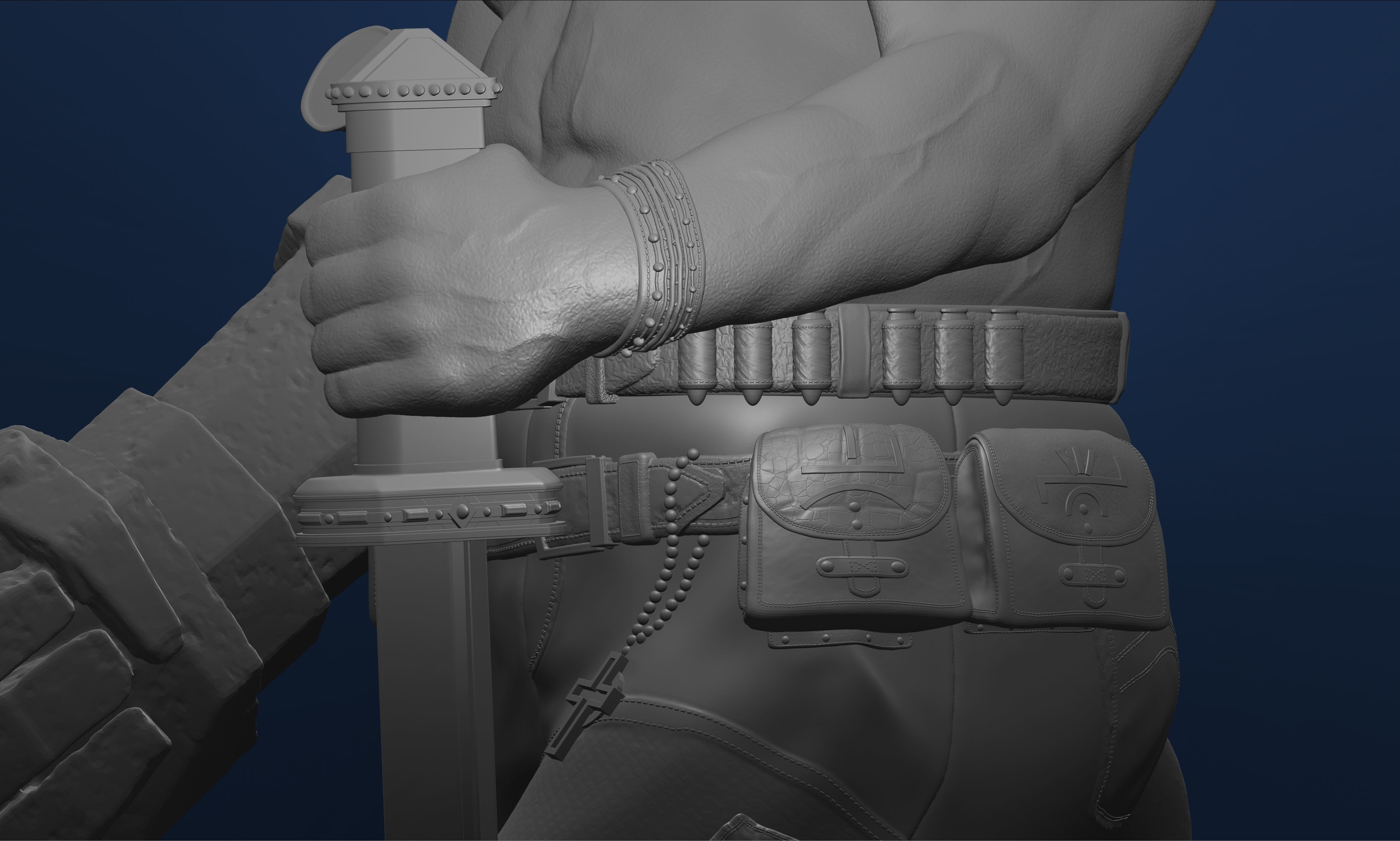 HellBoy DC Comics Marvel Action Figures File STL 3D Printer 3D print model_8