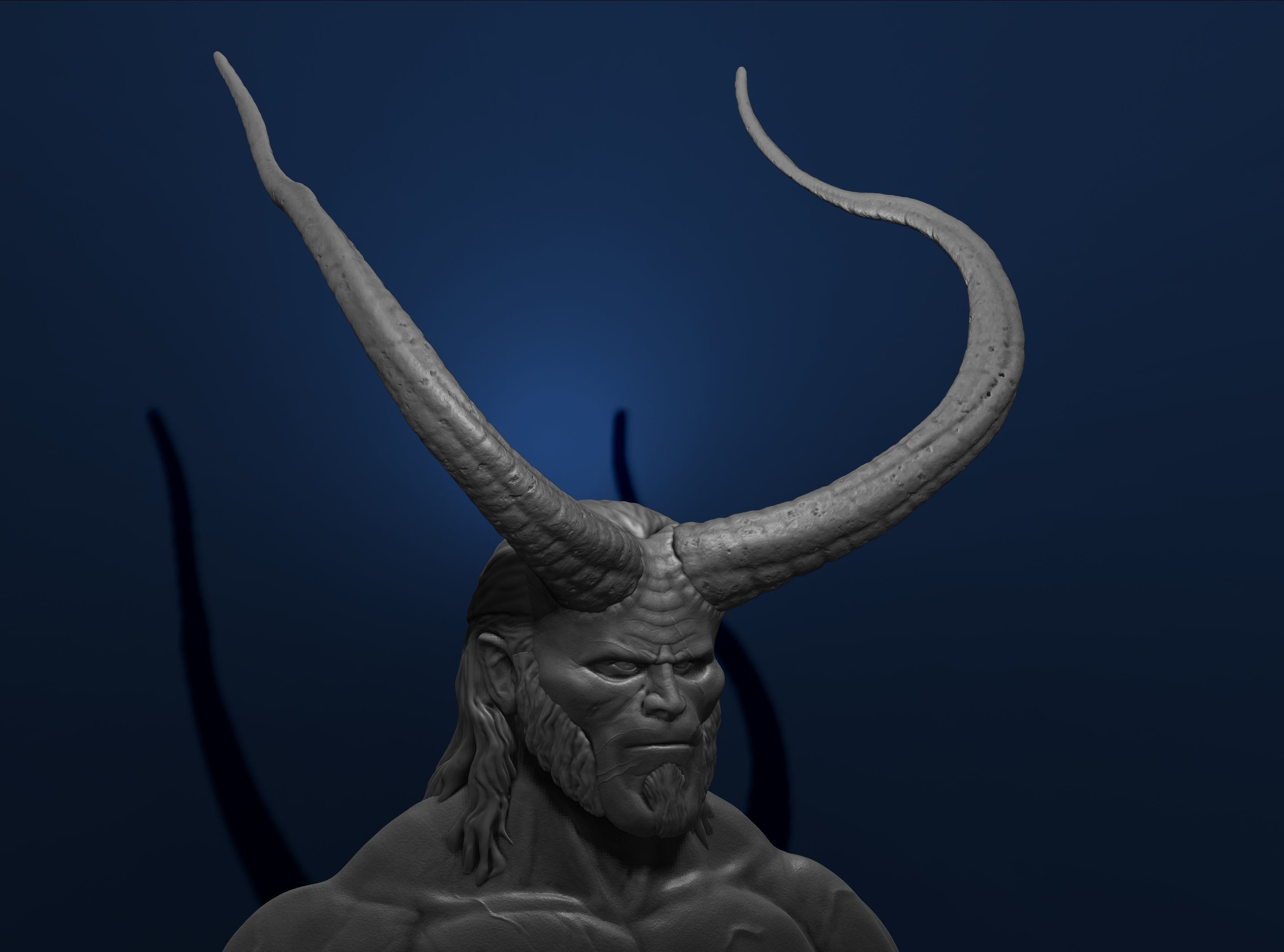 HellBoy DC Comics Marvel Action Figures File STL 3D Printer 3D print model_4