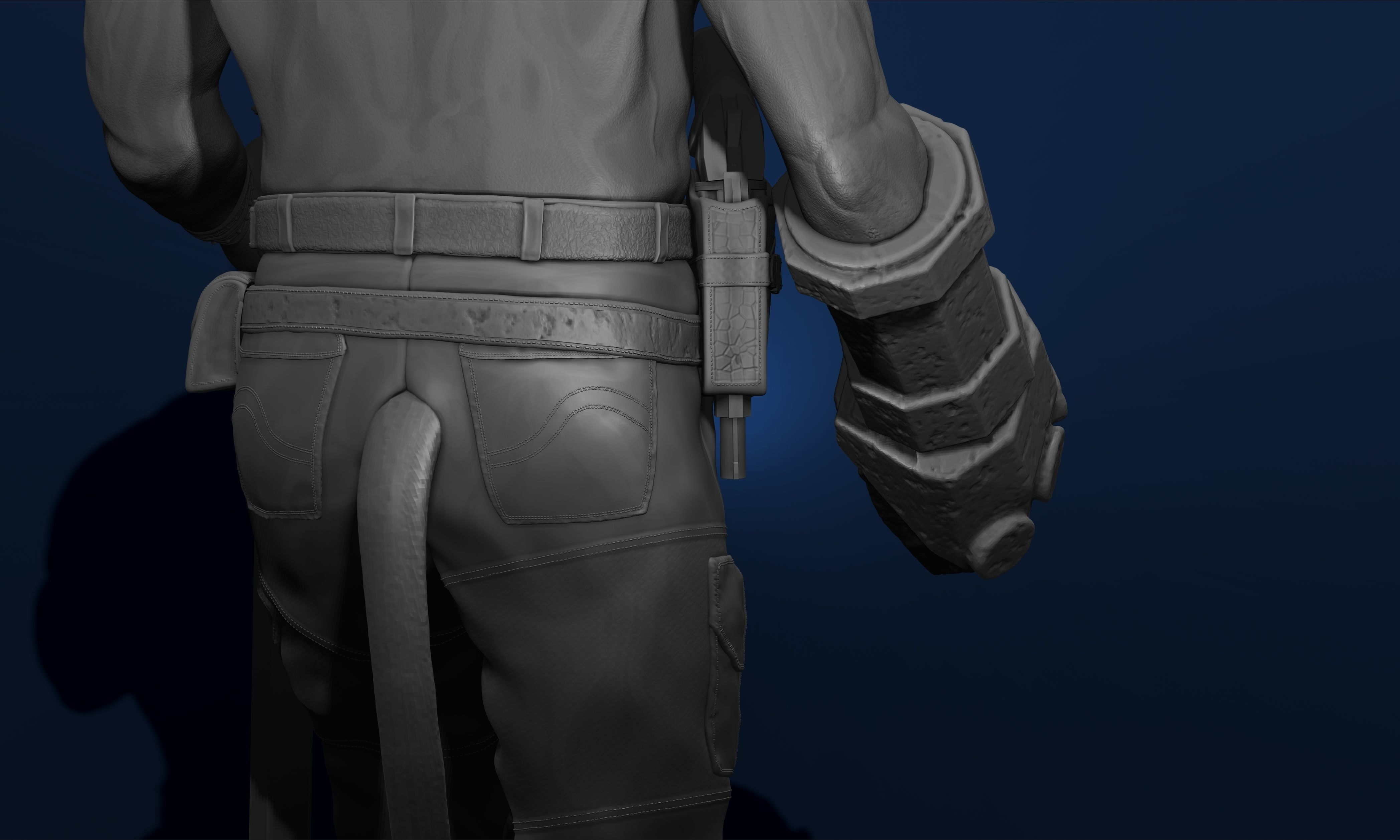 HellBoy DC Comics Marvel Action Figures File STL 3D Printer 3D print model_9