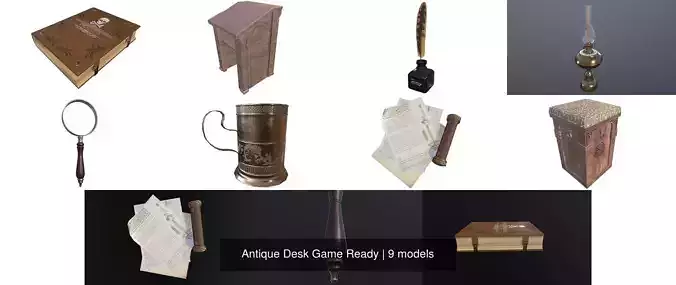 Antique Desk Game Ready