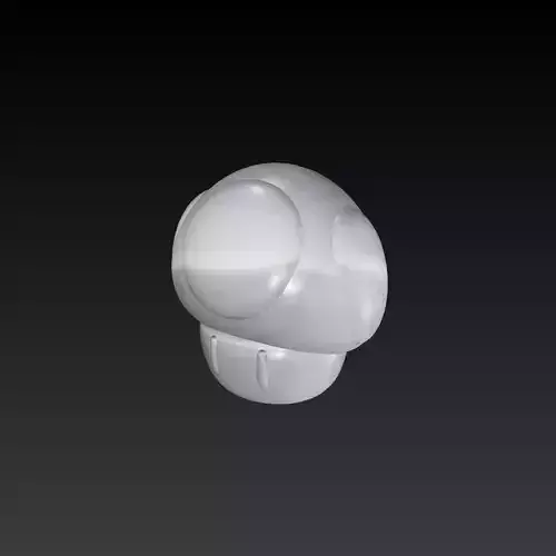 Super Mario Mushroom Toad 3D Print Ready Model