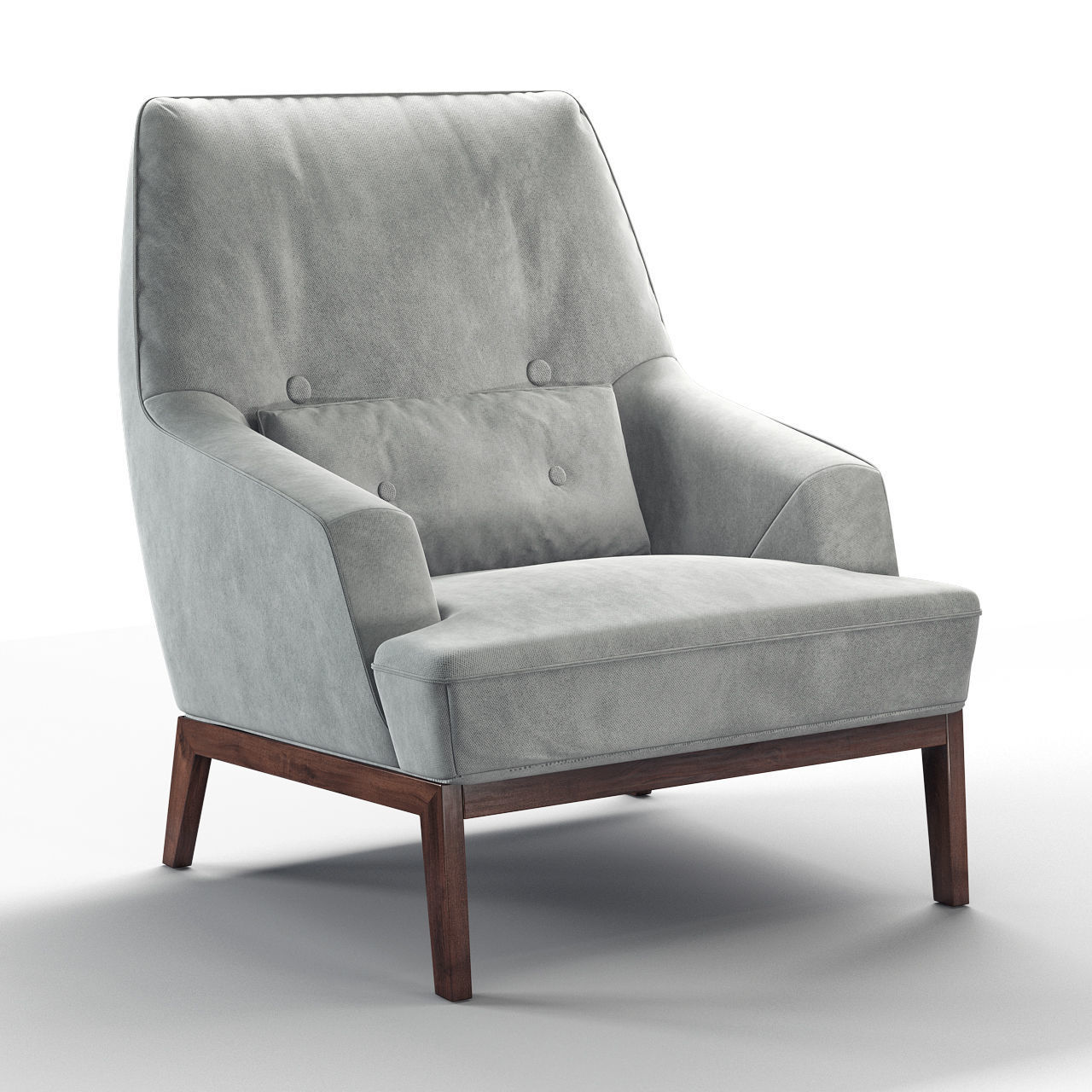 Cozy Armchair 3D model_2