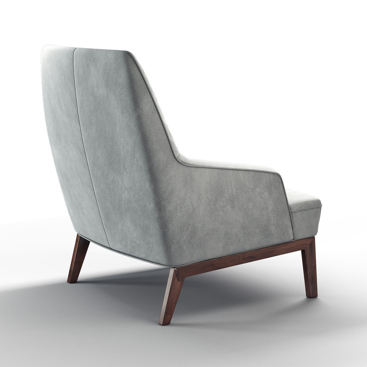 Cozy Armchair 3D model_3