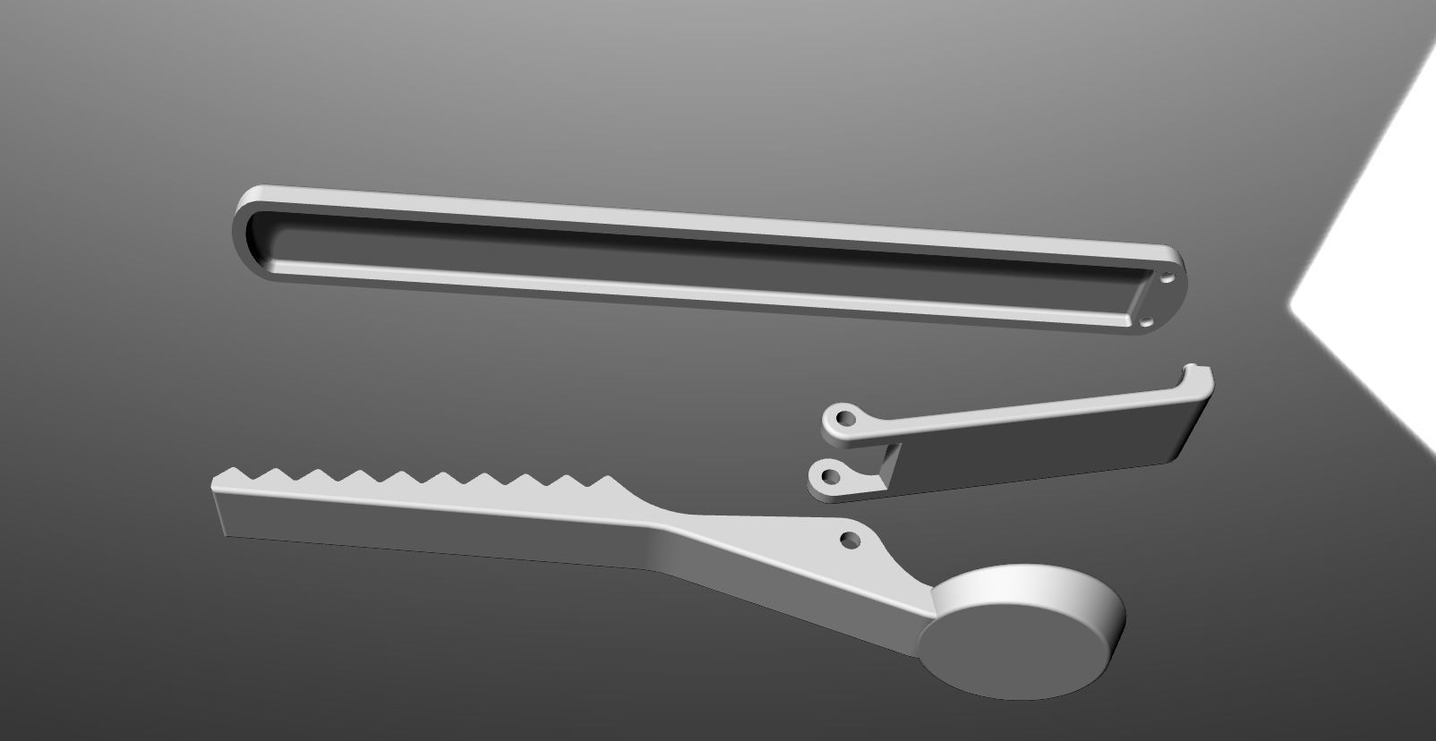 tie clip 1 3D print model_5