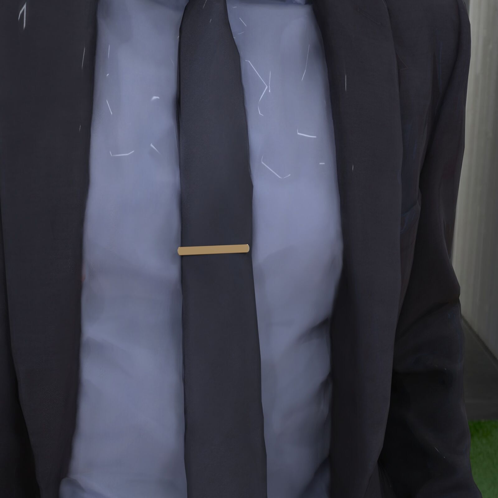 tie clip 1 3D print model_3