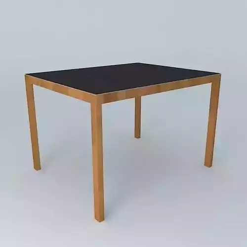Square marble table Free 3D model