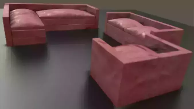 Couch set of sofas on table