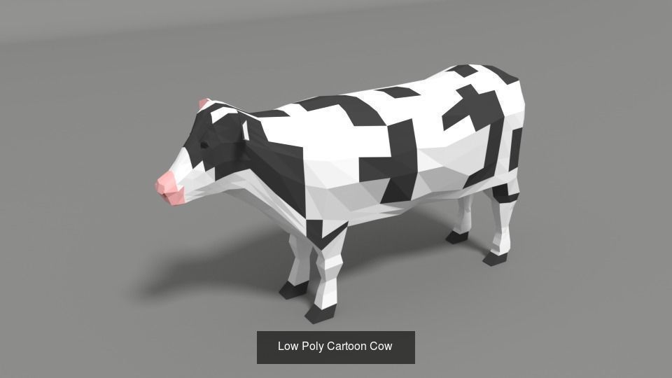 Low Poly Domestic Animals Collection _4