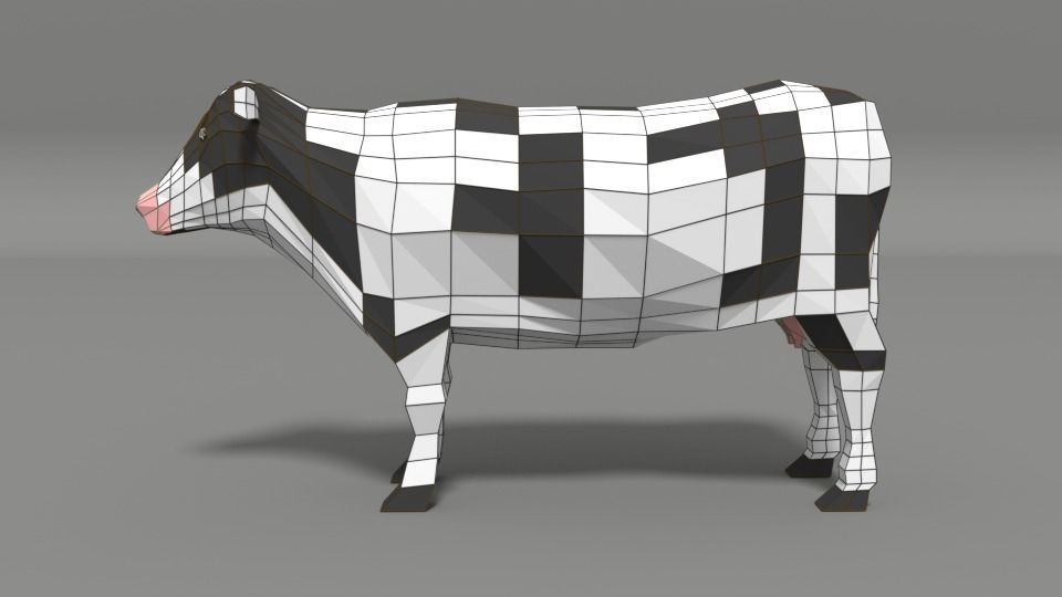 Low Poly Domestic Animals Collection _114