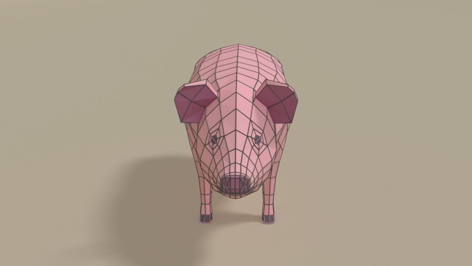 Low Poly Domestic Animals Collection _106