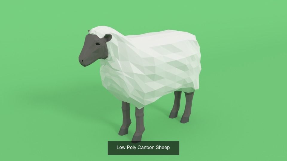 Low Poly Domestic Animals Collection _14