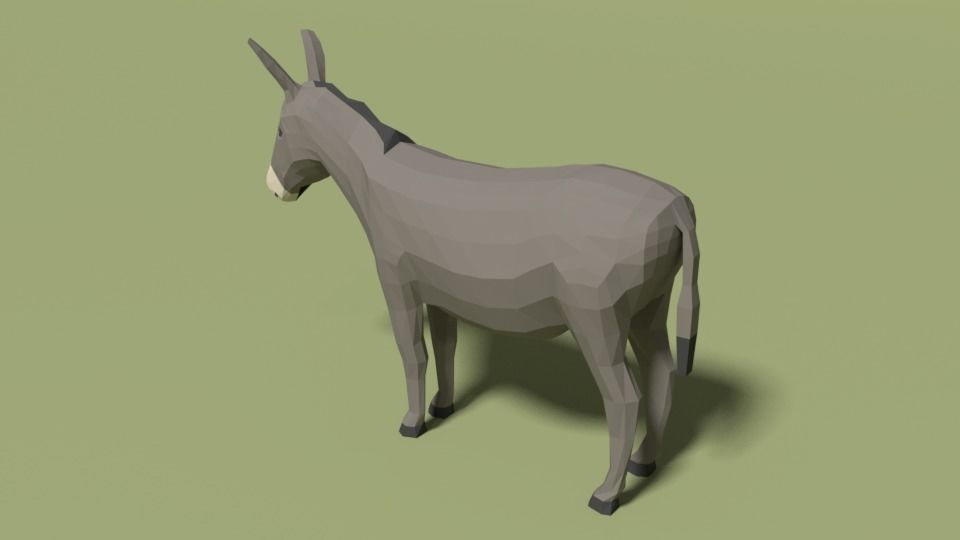 Low Poly Domestic Animals Collection _60