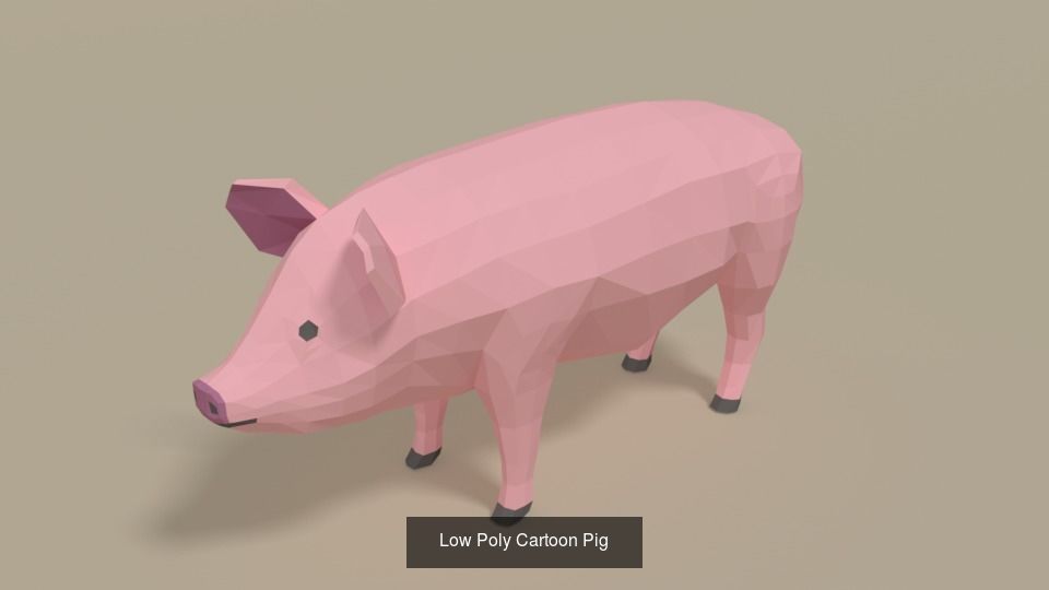 Low Poly Domestic Animals Collection _6