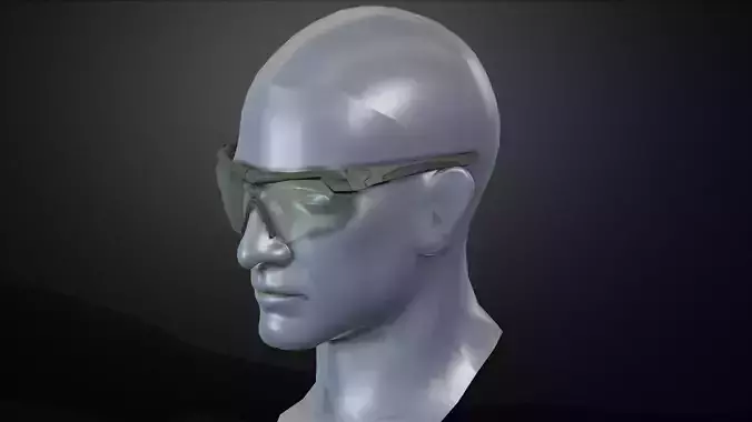 ESS Crossbow glasses Low-poly 3D model