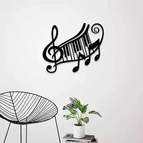 Music sign wall art