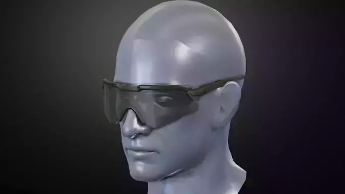 Oakley M-Frame glasses Low-poly 3D model