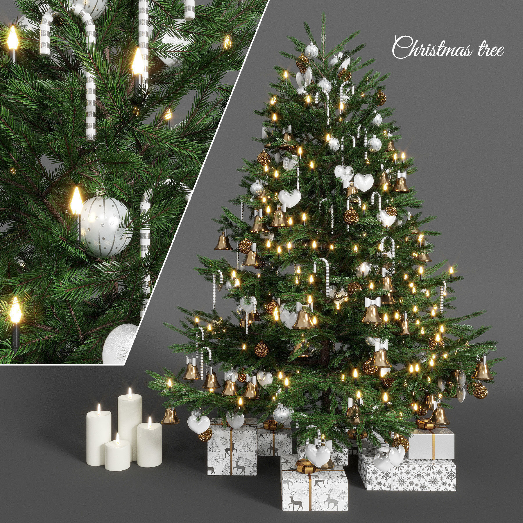 Christmas tree 3D model_0