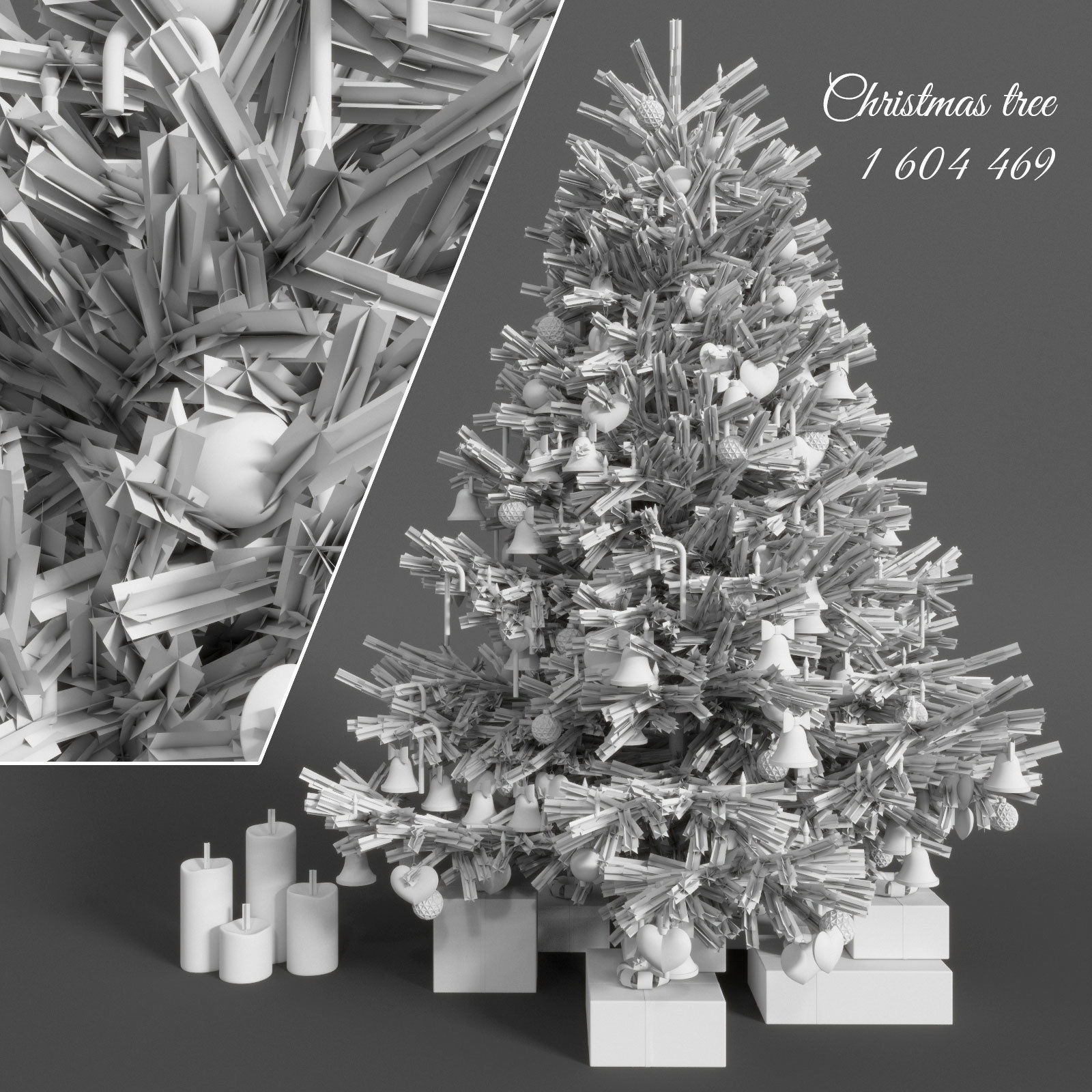 Christmas tree 3D model_2