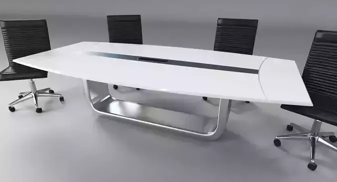 Modern conference desk 3D model